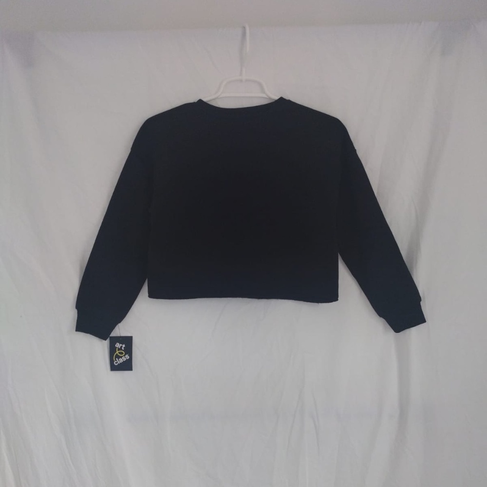 Art class. Smiley World Black girls sweater size 6/7(S). Made in China. - Picture 2 of 9